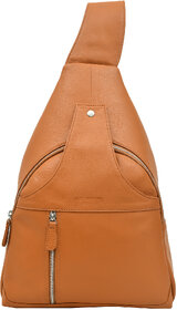 AQUADOR Fashion Backpack with Tan faux vegan leather(AB-S-1521-TAN)