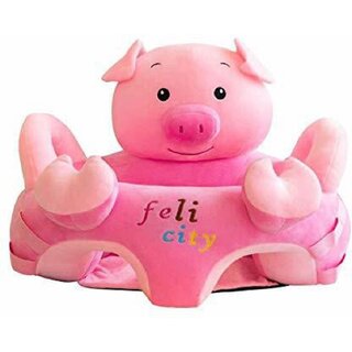                       KIDS WONDERS Baby Training Support Seat  Comfortable Soft Cushion Sofa Seat (Pink Pig)                                              