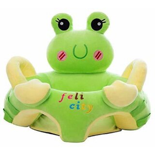 KIDS WONDERS Baby Training Support Seat  Comfortable Soft Cushion Sofa Seat (Green Frog)