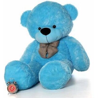                       KIDS WONDERS 3 FEET Teddy Bear / high Quality / Neck brow / Cute and Soft Teddy Bear (Sky Blue)                                              