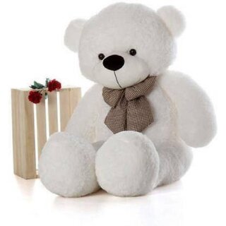 KIDS WONDERS Teddy Bear / high Quality / Neck brow / Cute and Soft Teddy Bear (White)