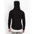 Pause Men Black Solid Hooded T-Shirt