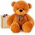 KIDS WONDERS 5 FEET Teddy Bear / High Quality / Neck Brow / Cute  Soft Teddy Bear (Brown)