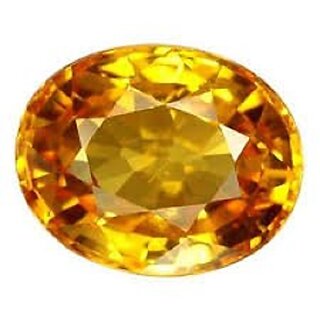                       3 CARAT Pokhraj Yellow Sapphire Certified Loose Gem Stone                                              