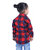 Kid Kupboard Cotton Full-Sleeves Solid Check Box Shirt For Baby Girls (Pack of 1, Red)