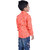 Kid Kupboard Pure Cotton Full-Sleeves Dot Printed Shirt For Boys (Orange, Pack of 1)