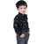 Kid Kupboard Pure Cotton Full-Sleeves Basic Design Printed Shirt For Boys (Dark Black, Pack of 1)
