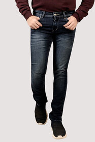 Men Solid Dark Blue Jeans