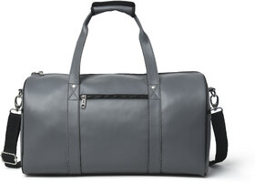 MATRICE duffle bag with grey faux vegan leather(NE-S-0796-Grey)