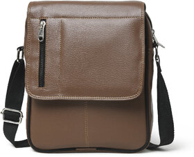 MATRICE messenger bag with tan faux vegan leather(NE-S-0798-Tan)