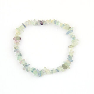                      Pearlz Ocean Multicolor Green Fluorite Chips Beads Bracelet for Men and Women                                              