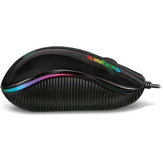FINGERS RGB-Breathe Wired Mouse with Advance Optical Technology and Breathing RGB LED lights