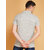 2DUDES BY RDG Men's Solid Light Grey Cotton Matty Slim Fit Side Slit Polo T-Shirt