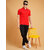 2DUDES BY RDG Men's Solid Red Cotton Slim Fit Polo T-Shirt