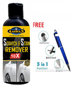 Amwax Scratch  Stain Remover 100 + Free 3 In 1 Multi-function Pen