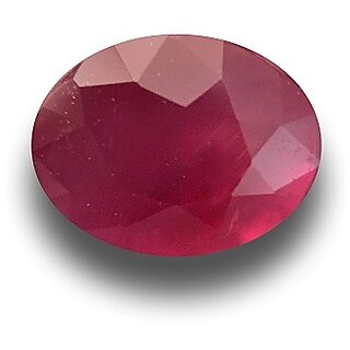                      Jaipur Gemstone 7 -Ratti IGLI Red Ruby Precious Gemstone                                              