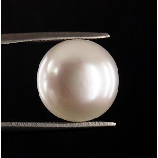                       5.5 ct./6.05 Ratti White pearl (Moti) Natural Gemstone                                              