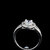 Silvero Single Stud Diamond Simple Solitaire Ring