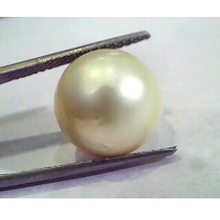                       Pearl Stone 6.5 ratti Natural  original Moti stone lab certified Jaipur Gemstone                                              