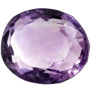 CEYLONMINE natural Purple Amethyst stone 7.25 ratti original  lab certified gemstone Purple Amethyst for unisex