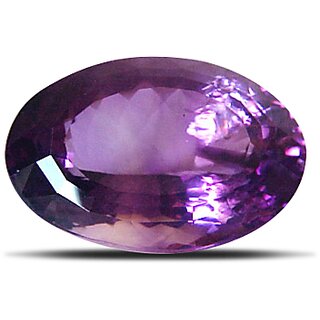CEYLONMINE Purple Amethyst stone original  unheated gemstone 8.25 ratti Amethyst gemstone for unisex