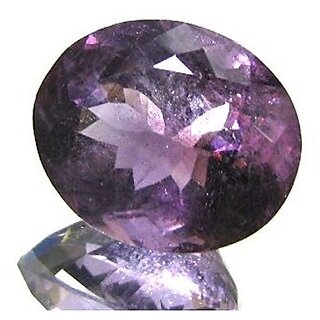                       CEYLONMINE natural Purple Amethyst stone 7.25 ratti original  lab certified gemstone Purple Amethyst for unisex                                              