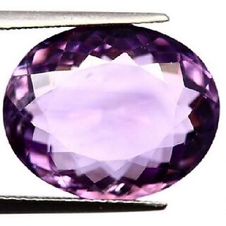                       CEYLONMINE Purple Amethyst stone unheated  untreated Amethyst gemstone 8.25 ratti for unisex                                              