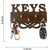 Modern Design Wood Key Holder(5 Hooks, Brown)