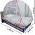 Mosquito Net Polyester Foldable for Single Bed White Color and Pink Patti