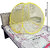Polyester Washable Foldable Baby Mosquito Net for Baby Yellow Color