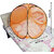 Baby Mosquito Net Polyester Foldable for Baby Orange Color and Black Border