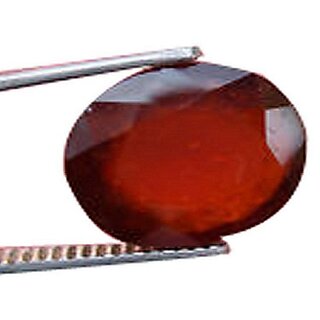                       Hessonite 6.00 Carat  Ratti 100 Original  Certified Stone Garnet ByJaipur Gemstone                                              