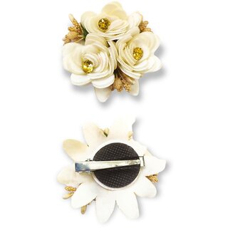 Flower Hair Clips for Girls Kids & Women Bobby South Clippers French Diary Wrist