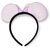 Hair Band for Girls Kids & Women Silver Pouch Headdress Like Rings Donut Stone