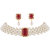Classique Gold Plated Pearl Choker Necklace with Stud Earrings for Women & Girls