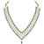 Classique Gold Plated Pearl Floral Necklace with Earring Jewellery Set for Women & Girls