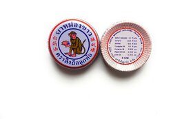 Movitronix White Monkey Holding Peach Balm Thailand Product - Pack of 1 (8 Gram)