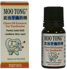 Movitronix Moo tong Clove Oil Essence for Toothache (10ml) Pack of 1 Singapore Product