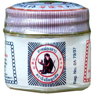 Movitronix White Monkey Holding Peach Balm Thailand Product - Pack of 1 (18 Gram)