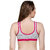 PEACH SMILE Solid Seamless Non Padded Bra For Women-Red-Hotpink