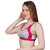 PEACH SMILE Solid Seamless Non Padded Bra For Women-Red-Hotpink