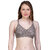 PEACH SMILE Solid Seamed Non Padded Bra For Women-Brown-Black