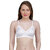 PEACH SMILE Printed Seamed Non Padded Bra For Women-White-Skin