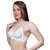PEACH SMILE Printed Seamed Non Padded Bra For Women-White-Skin
