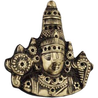 V-Trust Brass Tirupati 01 for Home Living Room Table Decor Showpiece Gift Items Collectible Handicraft