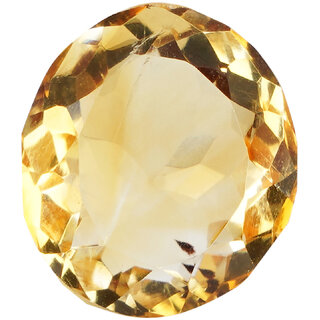                       Gemskart Certified Yellow 5.56 Ratti Sunela Stone Natural Citrine                                              
