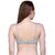 PEACH SMILE Solid Seamed Non Padded Bra For Women-Grey-Move