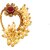 Shrungarika Gold Plated Traditional Ethnic Bridal Maharashtrian Nose Ring/Nath without piercing (N-621)
