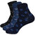 ANKII Cotton Stylish Self Design Men Ankle Length Socks, Pack Of 3