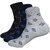 ANKII Cotton Stylish Self Design Men Ankle Length Socks, Pack Of 3